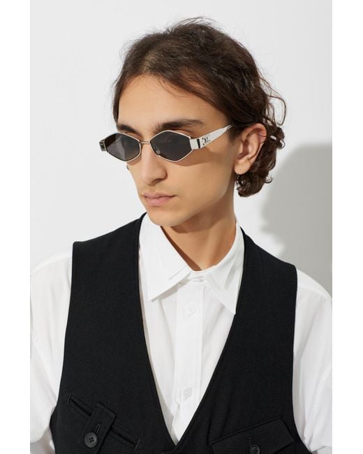 Céline Black 'Metal Triomphe' Sunglasses