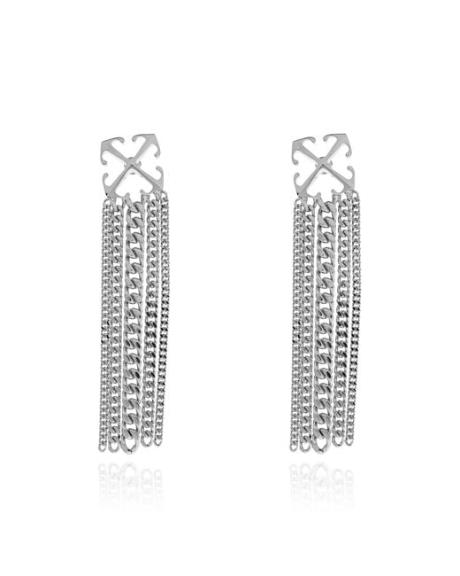 Off-White c/o Virgil Abloh White Long Earrings