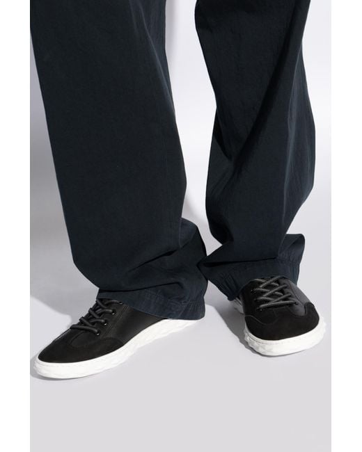 Jimmy Choo Black Sneakers Diamond for men