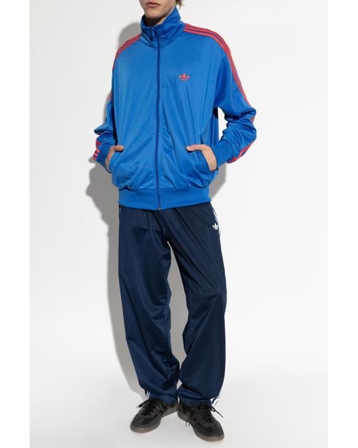 Adidas Originals Blue Sports Sweatshirt With Logo for men