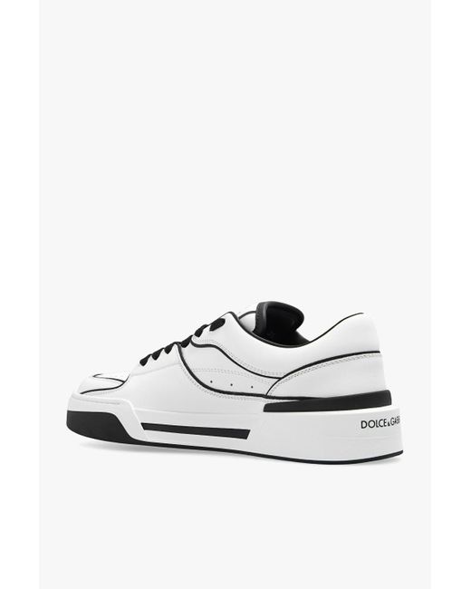 Dolce & Gabbana White 'new Roma' Sneakers,
