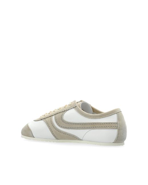 Dries Van Noten White Leather Sports Shoes