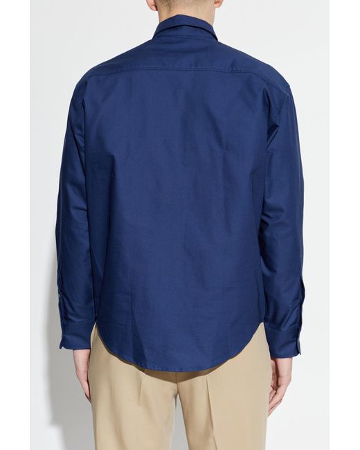 AMI Blue 'Oversize' Shirt for men