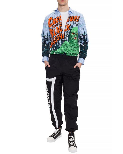 Moschino Blue Creature From The Black Lagoon Shirt for men