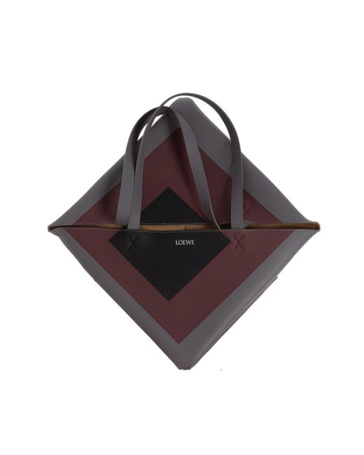 Loewe Black Shopper Bag 'Puzzle' for men