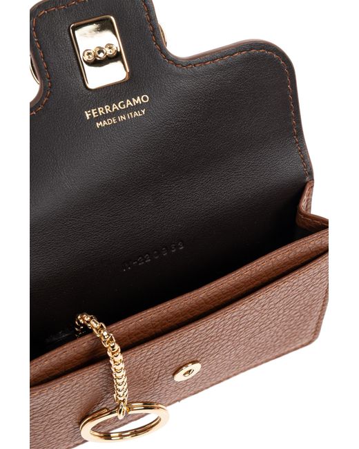 Ferragamo Brown Card Case