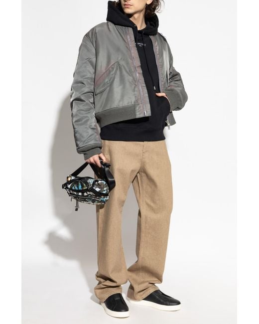 Maison Kitsuné Blue Sweatshirt With Logo for men