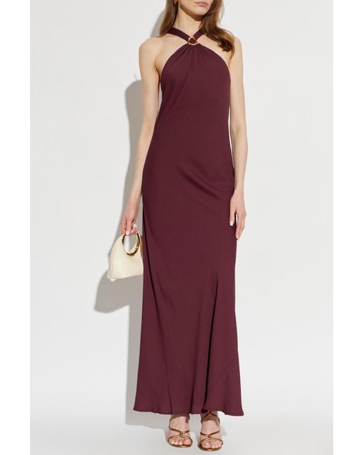 Forte_forte Purple Off-Shoulder Dress