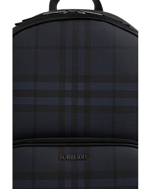 Burberry Black Backpack With Logo for men