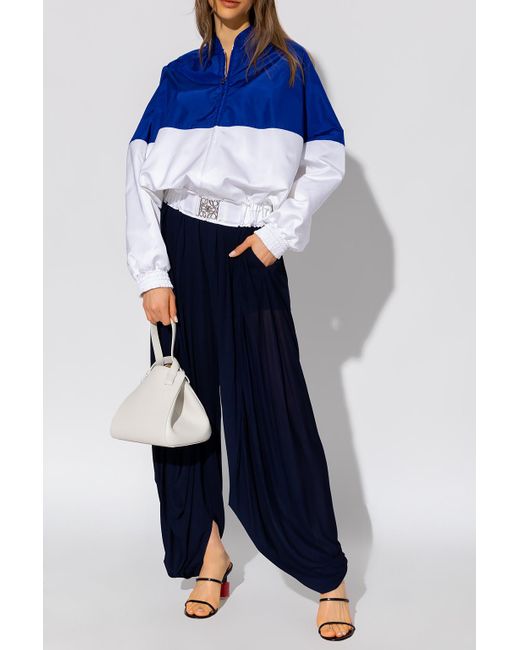 Loewe wide-legged Trousers in Navy Blue 