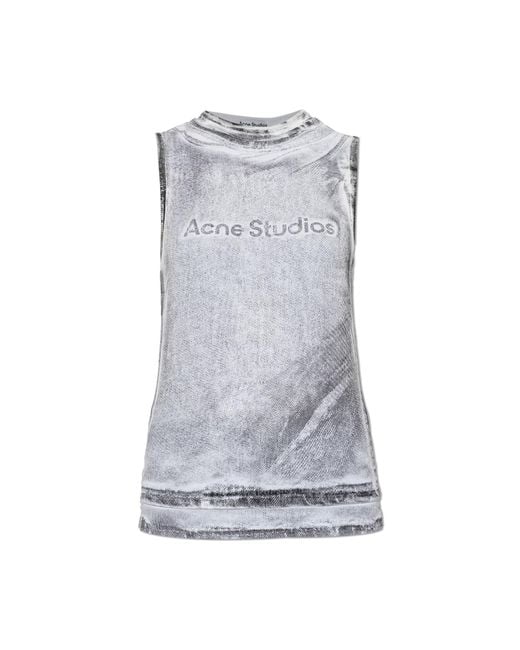 Acne Gray Top With 'Vintage' Effect