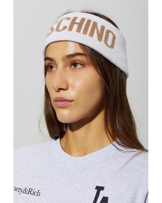 Moschino Natural Headband With Logo