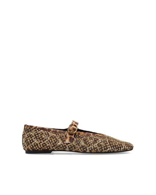 Kurt Geiger Brown Ballet Flats Mayfair