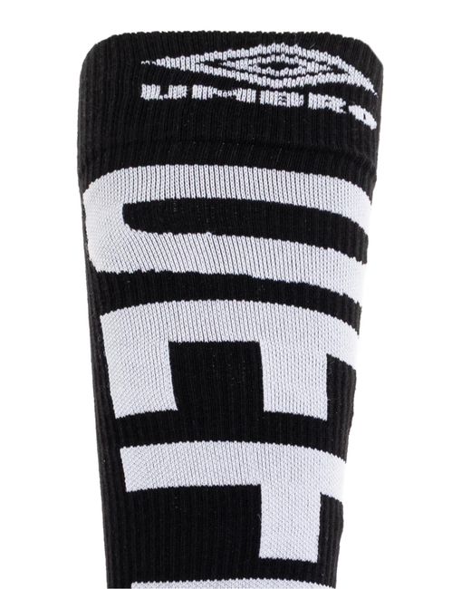 Umbro Black Socks With Logo for men