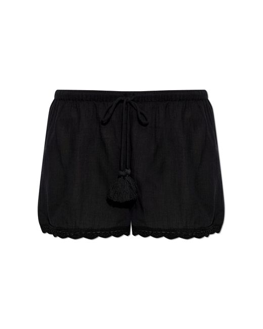 Ulla Johnson Black 'Aran' Shorts