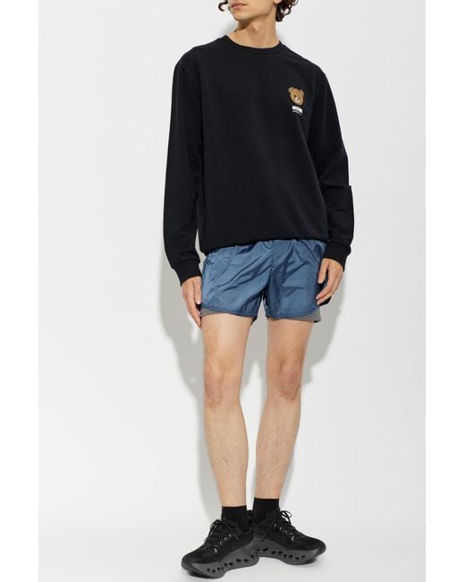 Moschino Black Sweatshirt From The "Active" Line for men