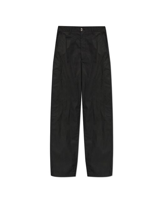 Moschino Black Cargo Trousers for men