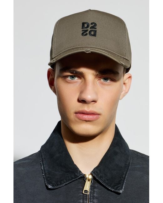 DSquared² Green Baseball Cap for men