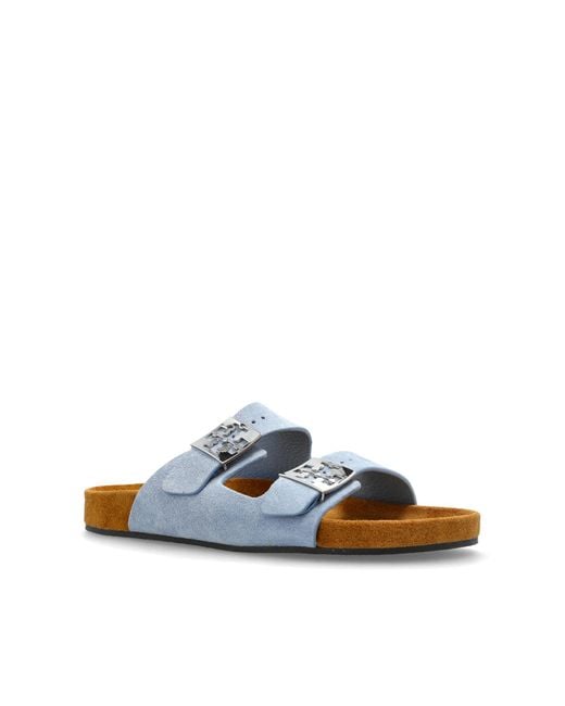 Tory Burch White 'Mellow' Slides