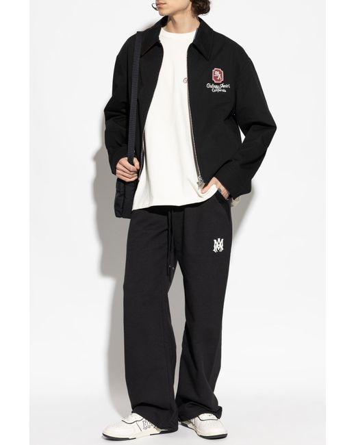Amiri Black Jacket With Logo for men