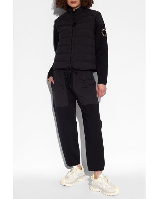 Moncler Black Panelled Sweatpants