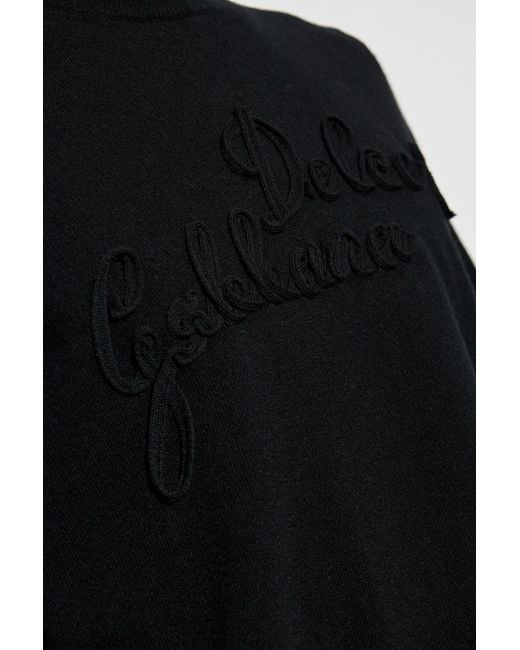 Dolce & Gabbana Black Sweater With Logo for men