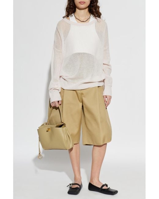 Balenciaga White Cashmere Sweater