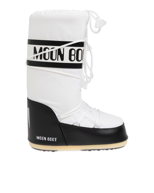 Moon Boot White Snow Boots Icon Nylon
