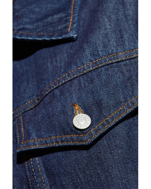 Dries Van Noten Blue Denim Jacket 'Vuskin' for men