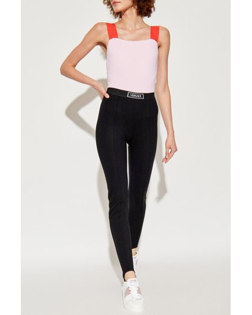 Versace Black Leggings