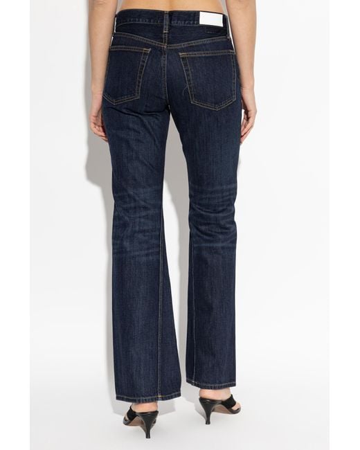 Re/done Blue Jeans With Flared Legs