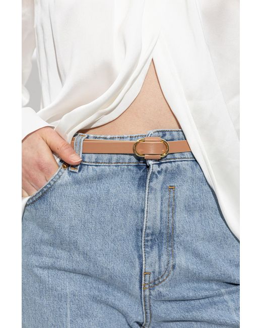 DSquared² White Leather Belt