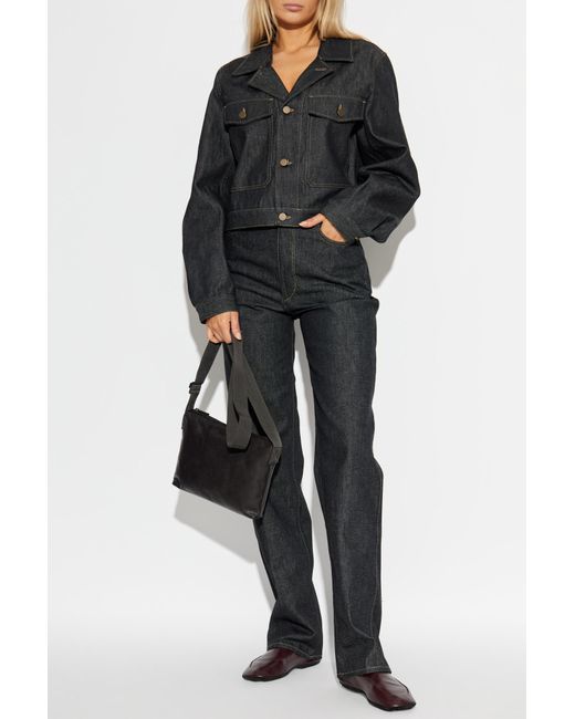 Lemaire Black Denim Jacket