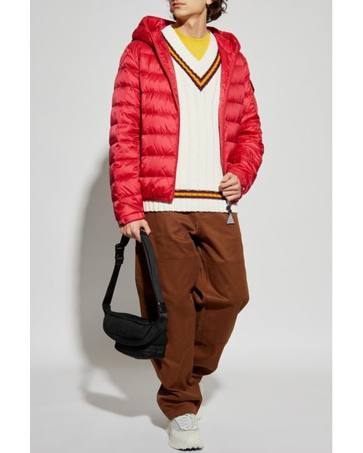 Moncler Red Down Jacket "Najan" for men