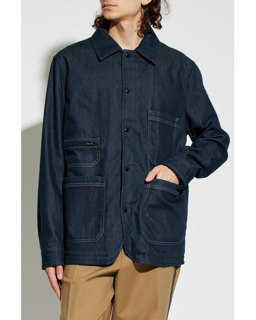 Moncler Blue 'Haderu' Jacket for men
