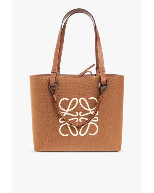 Loewe 'anagram Small' Shopper Bag in Brown | Lyst UK