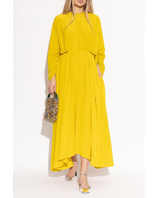 Lanvin Yellow Loose-Fit Dress