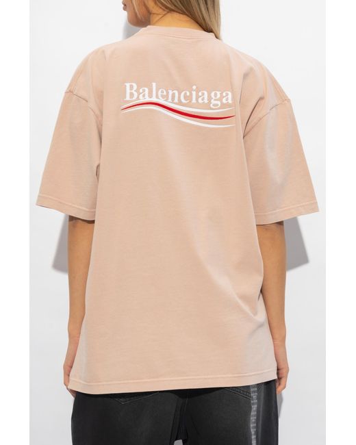 Balenciaga White T-shirt With Logo,