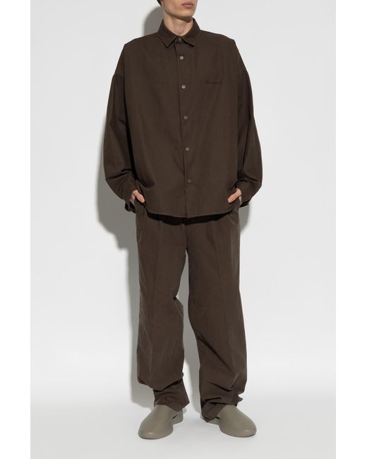 Fear Of God Brown 'Oversize' Shirt for men