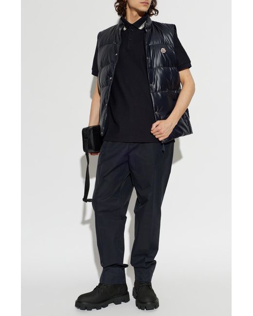 Moncler Blue Quilted Vest 'Restigo' for men