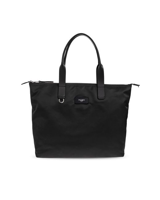 Dolce & Gabbana Black Shopper-Type Bag for men
