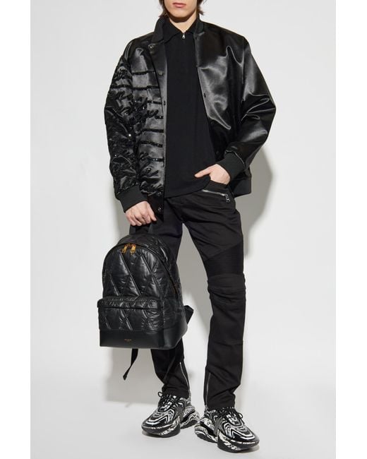 Balmain Black Jeans With Sewn-In Zippers for men