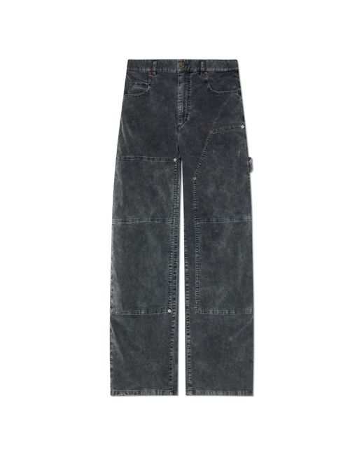 Isabel Marant Gray Corduroy Trousers "Lorson" for men