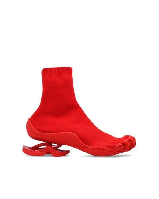 Balenciaga Sock Sneakers in Red for Men | Lyst