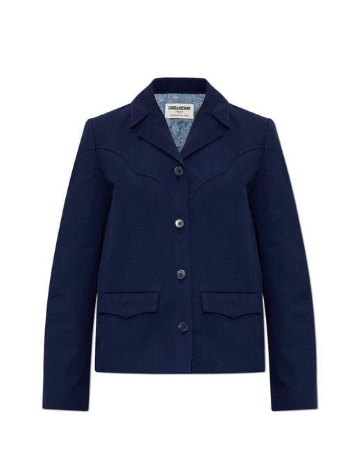 Zadig & Voltaire Blue "Lara" Blazer