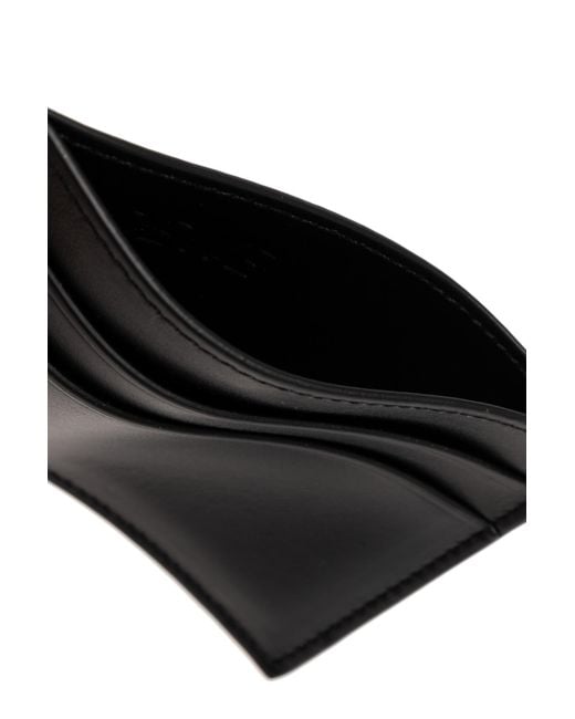 Loewe Black Leather Card Holder for men