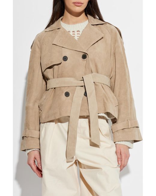 AllSaints Natural 'Reed' Suede Jacket