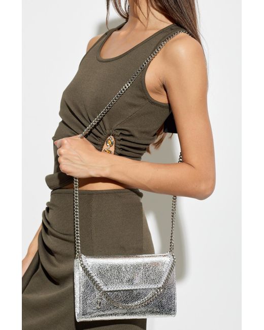 Stella McCartney Gray Wallet On 'Falabella' Chain