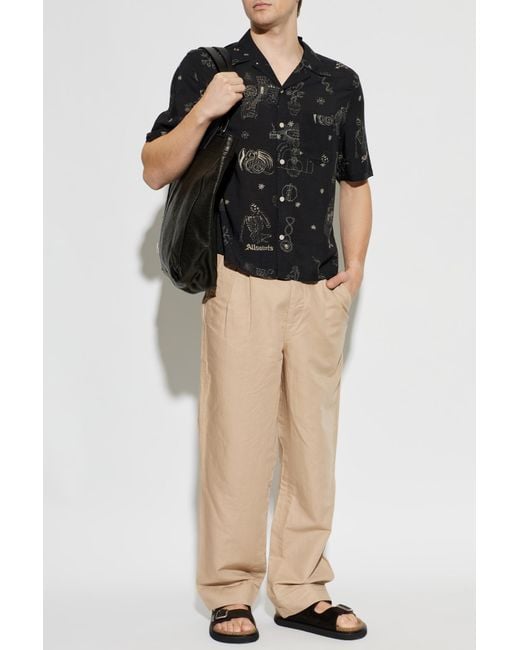 AllSaints Black "Terra" Shirt for men
