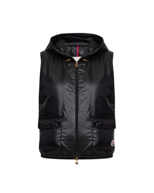Moncler Black Quilted Vest 'Lansette'